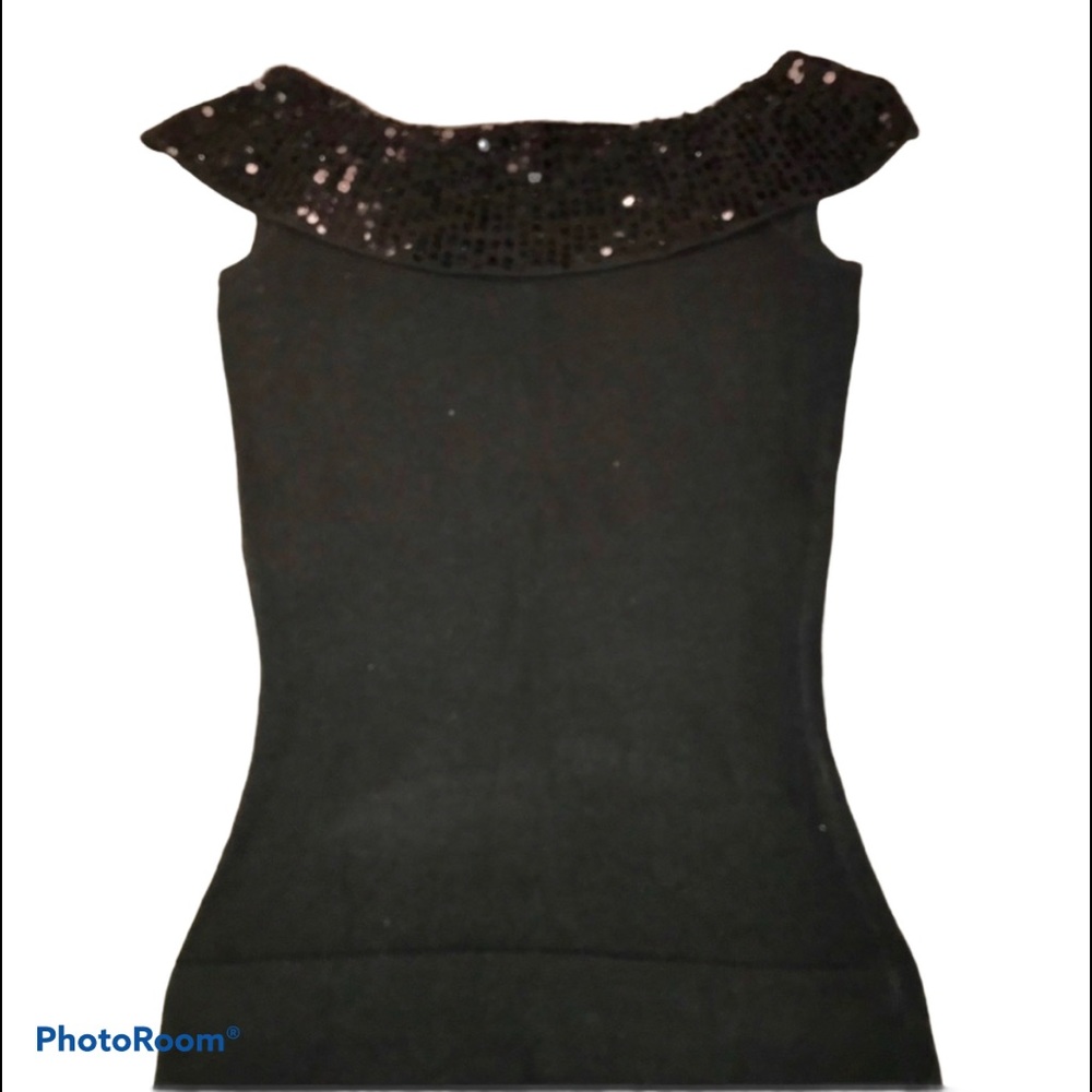 Arden B Knit Black Top XS